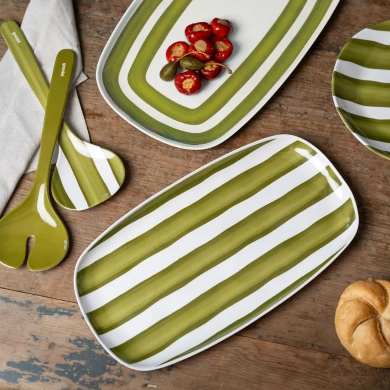 RIVIERA VASSOIO M - Melammina Avocado Green