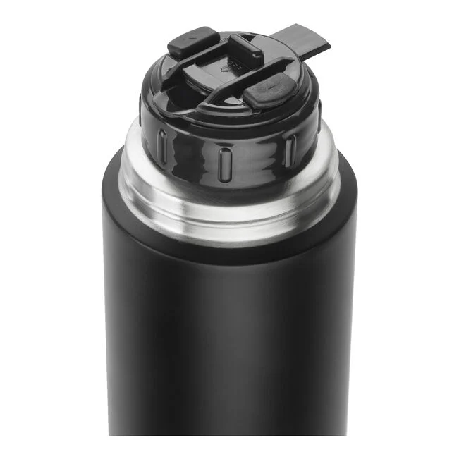 THERMO Bottiglia termica in Acciaio Inox - 1 l Nero