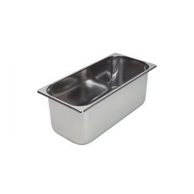 Vaschetta inox gelato cm.36x16.5 h.15 lt.6.5