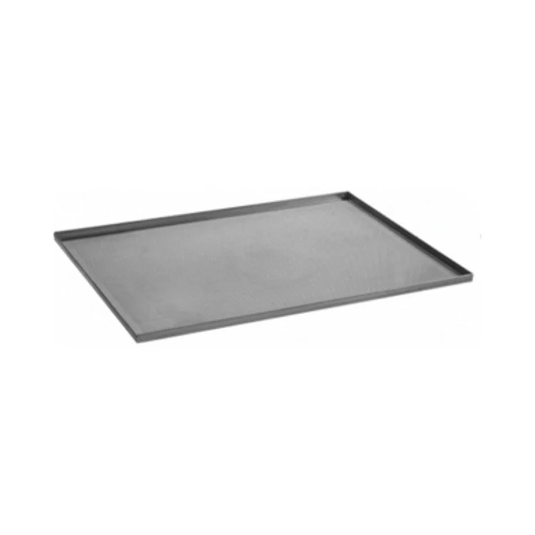 Teglia alluminio cm.53x32.5 h.2 piana saldata forata