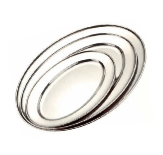 Vassoio inox ovale cm.35x22 eco