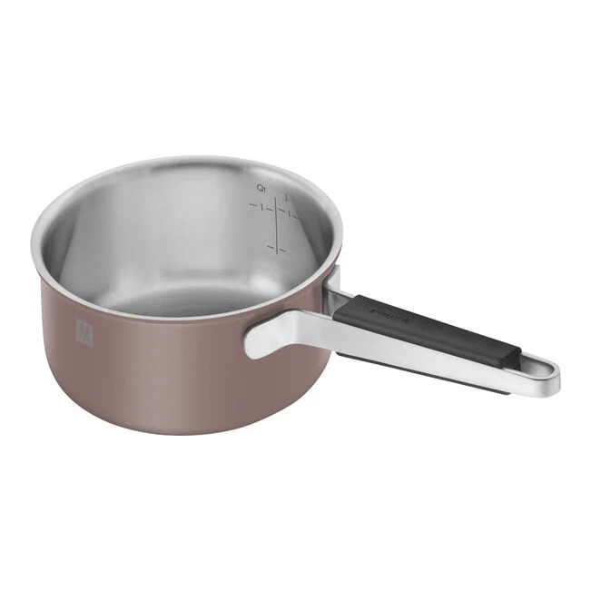 PURE Set di pentole, 5-pz., Acciaio Inox 18/10 - Fucsia