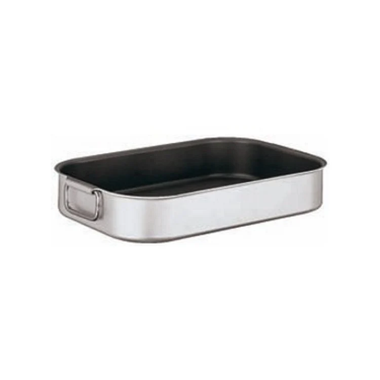 Tegame alluminio antiaderente rettangolare cm.40x26 h.7.5
