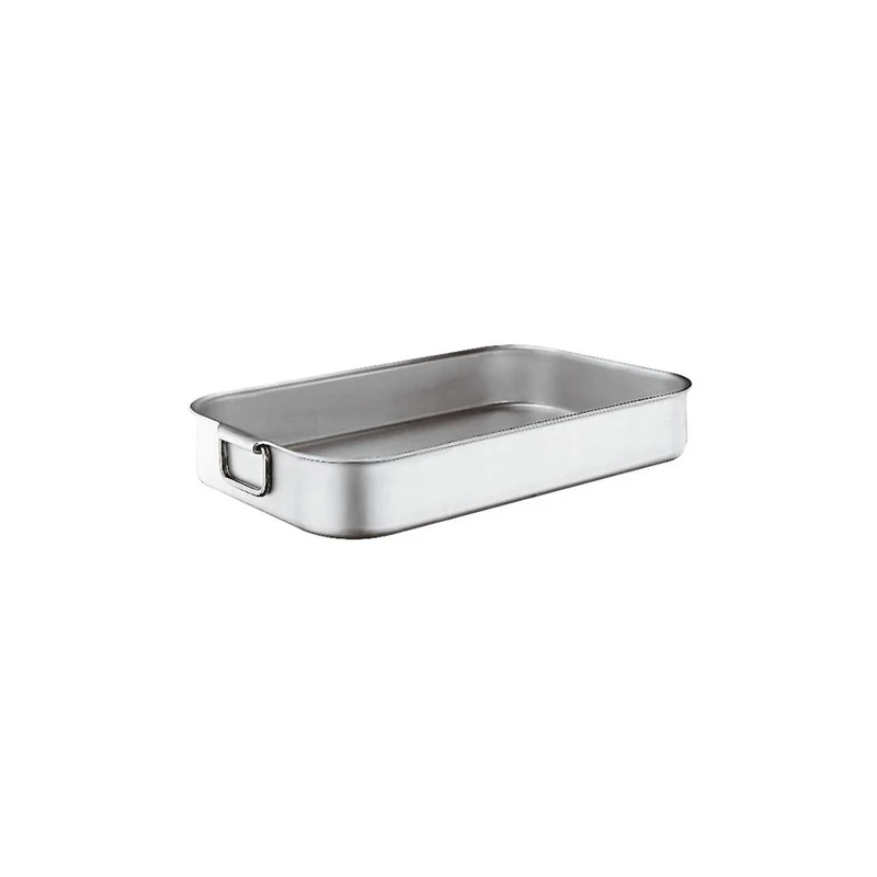 Tegame alluminio rettangolare pesante cm.50x30 h.8 sambonet paderno