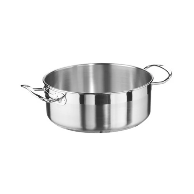 Casseruola inox bassa professional 3160 2 manici ø cm.26 lt.4.5 pintinox