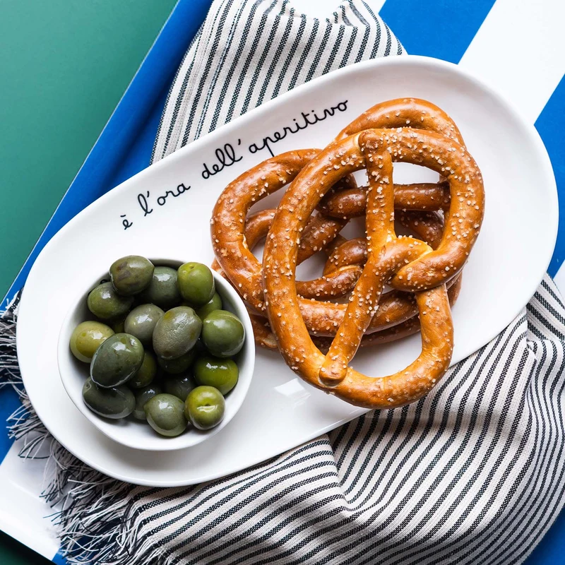 Insalatiera ovale "E' l'ora dell'aperitivo"