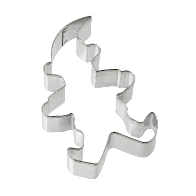 Taglia biscotti a forma di elfo, in banda stagnata. Dim. 8,6x5,2x2 cm.