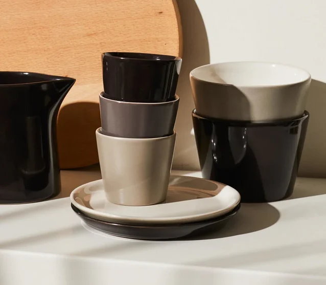 TONALE Piattino - SET 4 pezzi GRIGIO CHIARO