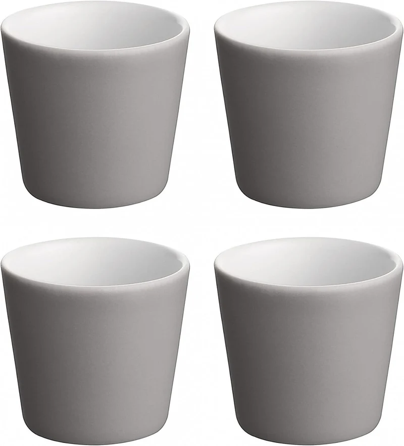 TONALE Tazzina - SET 4 pezzi Grigio Scuro