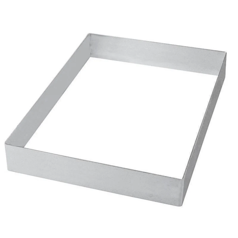 Fascia inox rettangolo cm.60x40 h.5