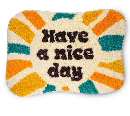 Tappeto colorato " Have a nice day "