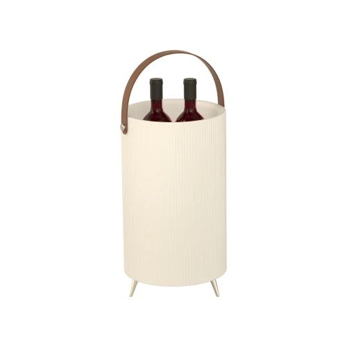 Secchiello Ghiaccio - Bianco / Speaker Bluetooth e Lampada LED Multicolor