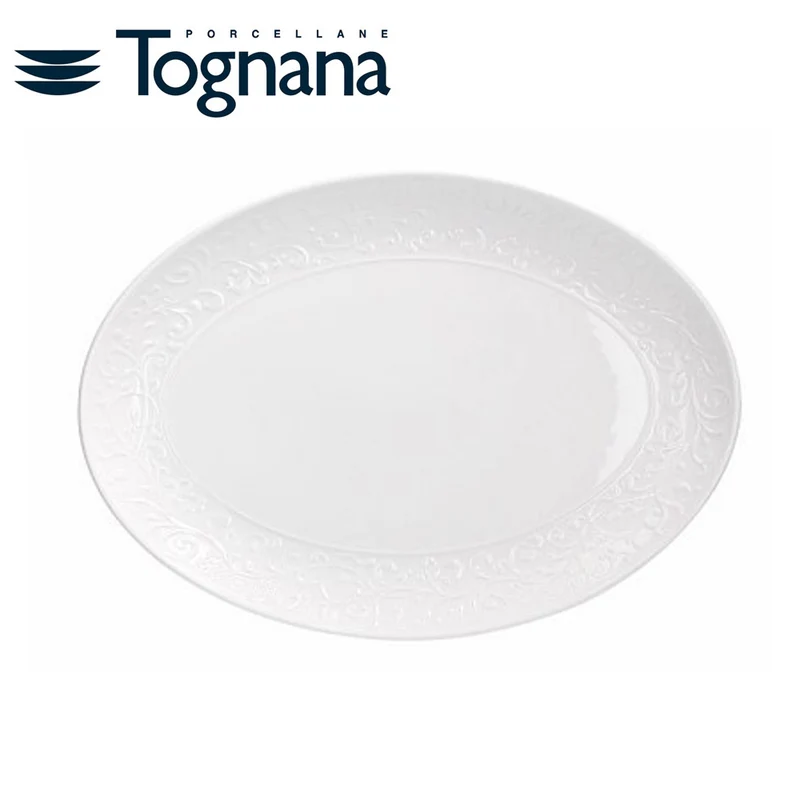 Piatto ovale jasmin cm.30.5x21.5 tognana