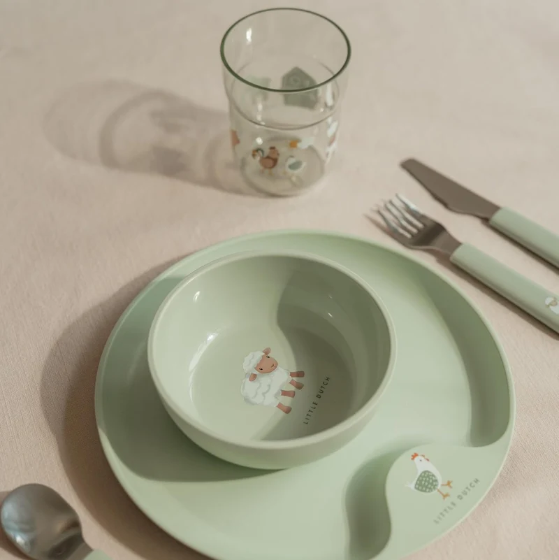 Set 6 Pezzi di stoviglie per bambini "Mio - Little Farm" / Verde