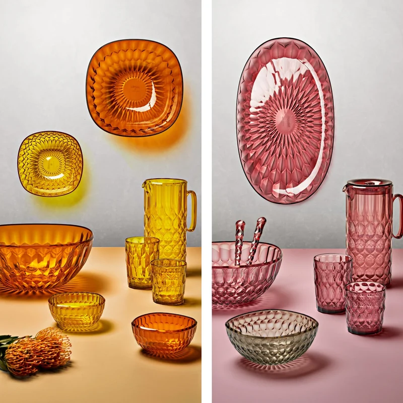 SET 6 BICCHIERI BASSI "VANITY" - Multicolor