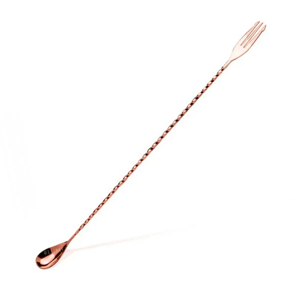 40 cm - Trident Bar Spoon Cucchiaio Miscelatore In Acciaio Inox