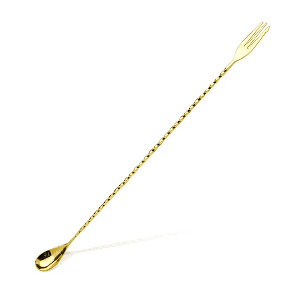 40 cm - Trident Bar Spoon Cucchiaio Miscelatore In Acciaio Inox