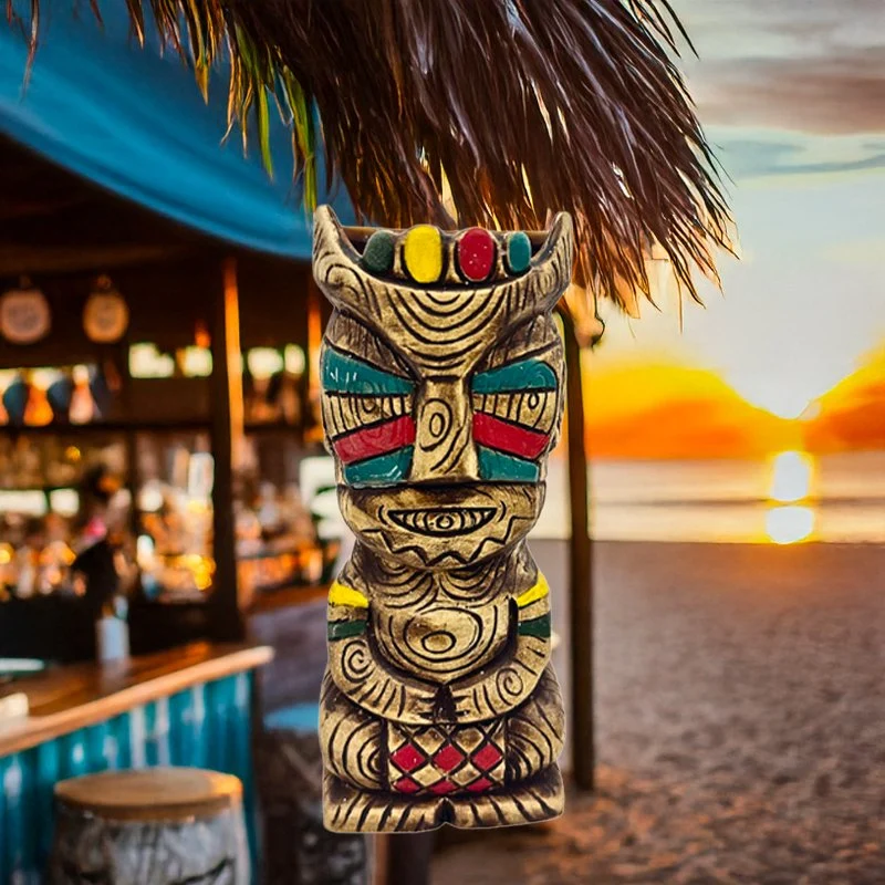 40 cl - Tiki Mug Bicchiere Cocktail Zulu In Ceramica