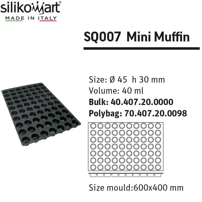 4.5 cm - SQ007 Stampo Mini Muffin In Silicone