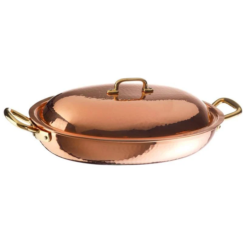 38x26 cm - Serie 15300 Tegame Ovale In Rame