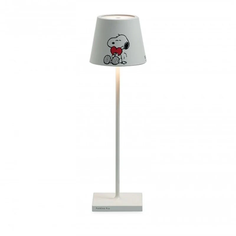 38 cm - Poldina X Peanuts Lampada Da Tavolo