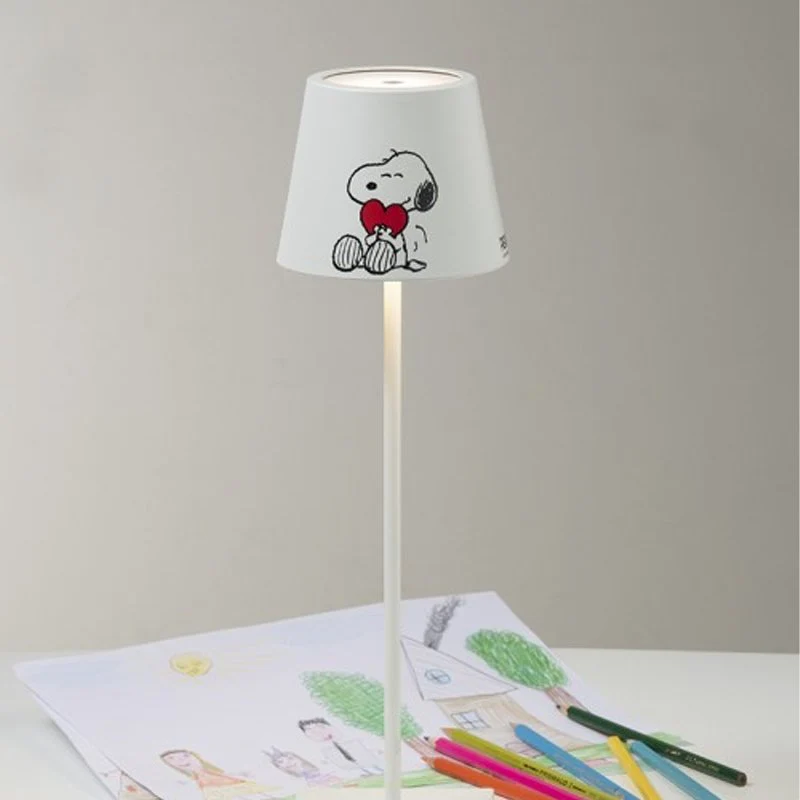 38 cm - Poldina X Peanuts Lampada Da Tavolo