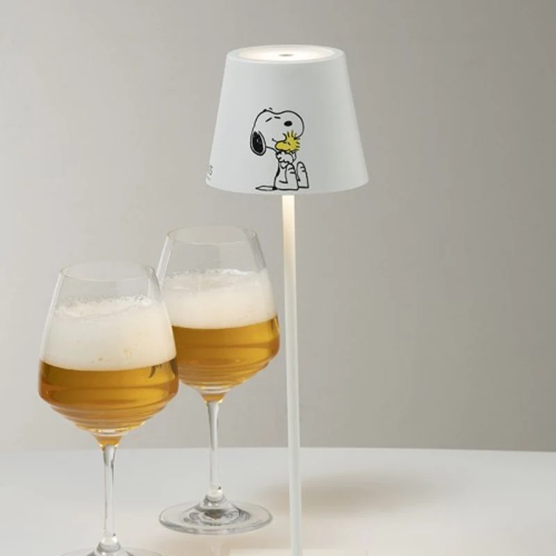 38 cm - Poldina X Peanuts Lampada Da Tavolo