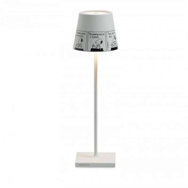 38 cm - Poldina X Peanuts Lampada Da Tavolo