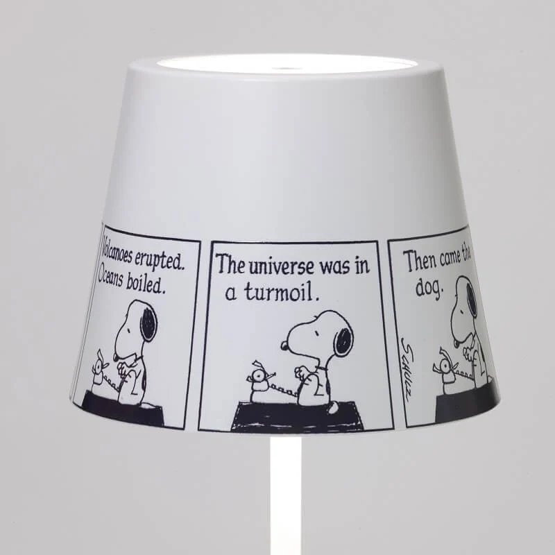 38 cm - Poldina X Peanuts Lampada Da Tavolo