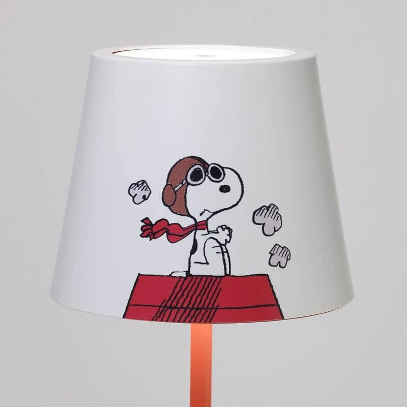 38 cm - Poldina X Peanuts Lampada Da Tavolo