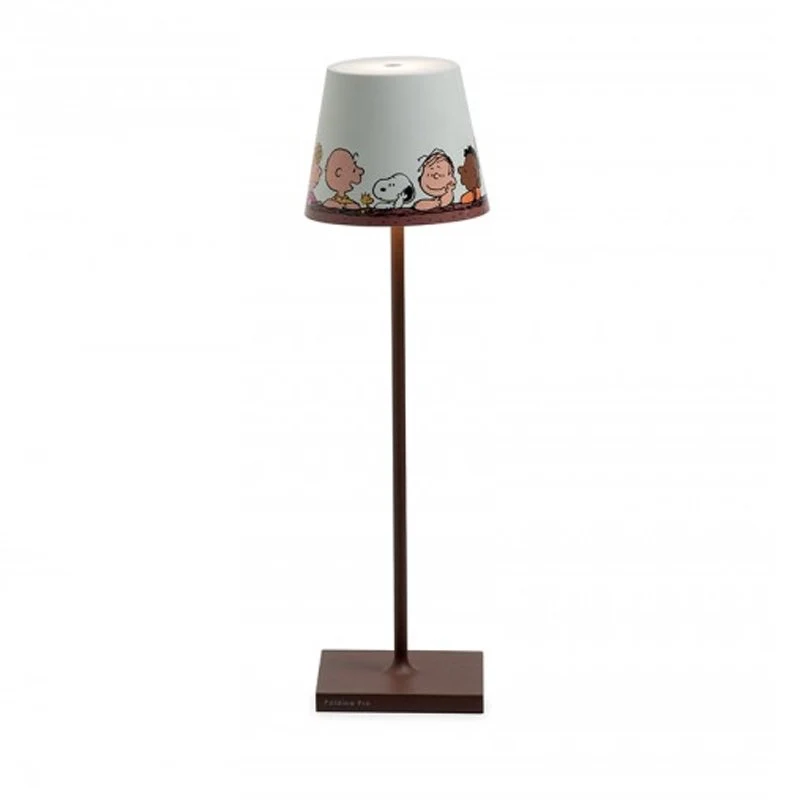 38 cm - Poldina X Peanuts Lampada Da Tavolo