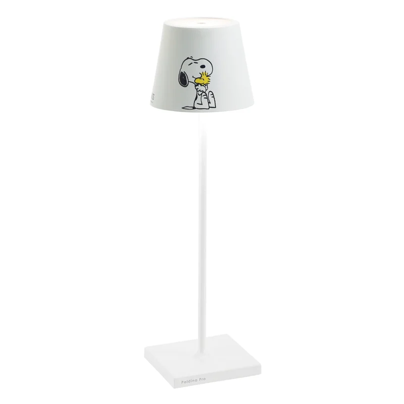 38 cm - Poldina X Peanuts Lampada Da Tavolo