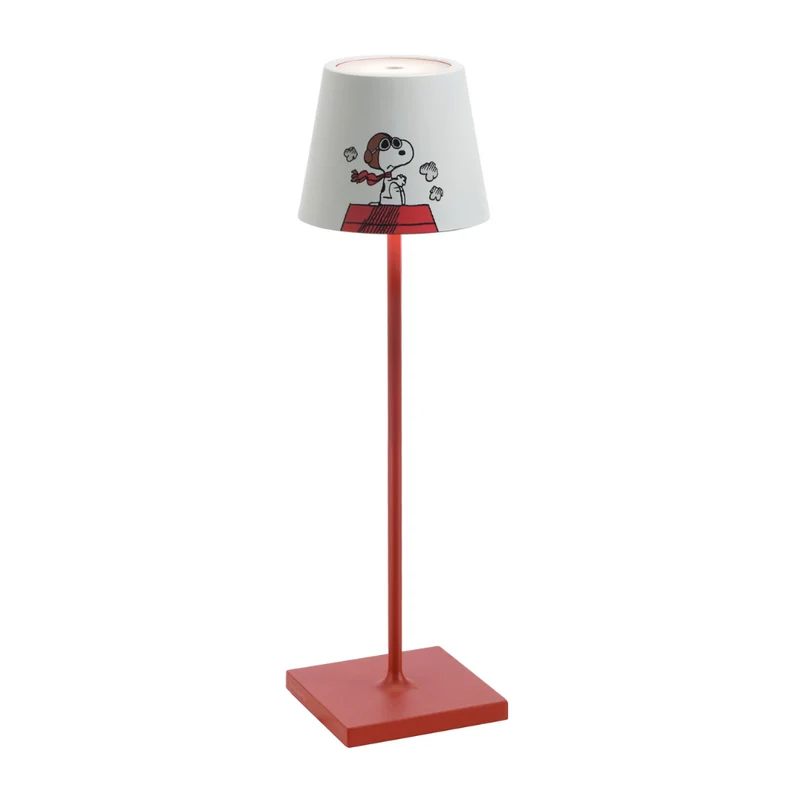 38 cm - Poldina X Peanuts Lampada Da Tavolo