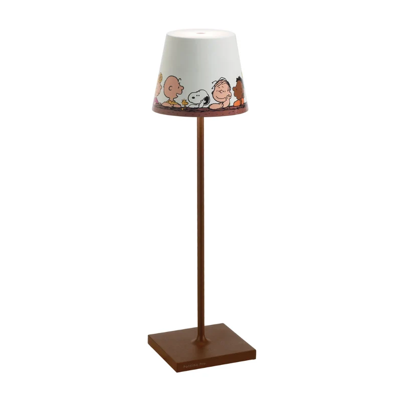 38 cm - Poldina X Peanuts Lampada Da Tavolo