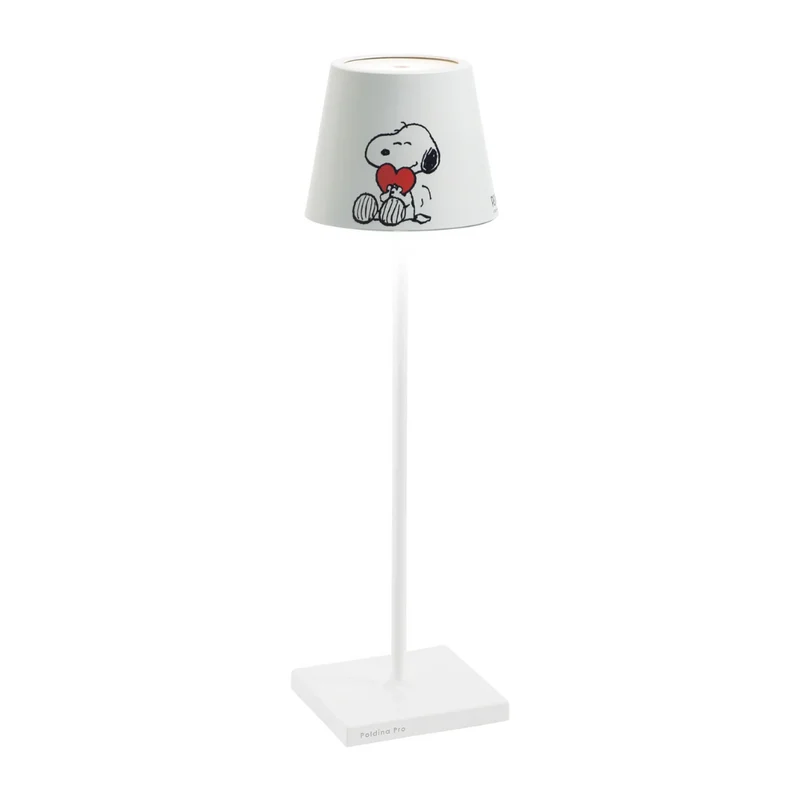 38 cm - Poldina X Peanuts Lampada Da Tavolo
