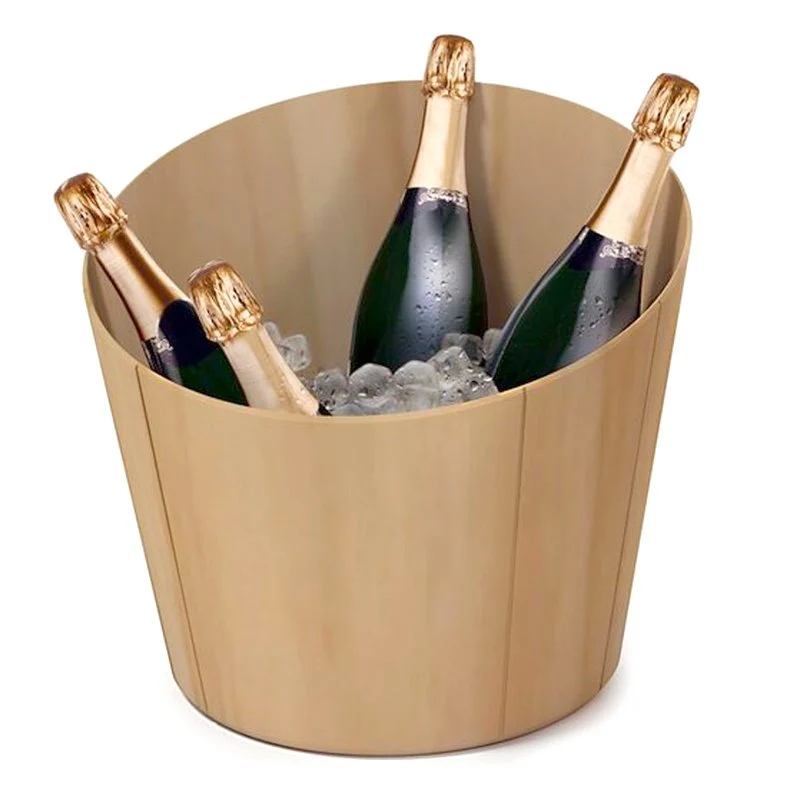 Ø 36.5 x H 31.5 cm - Timber Spumantiera Per 5 Bottiglie In EcoRec