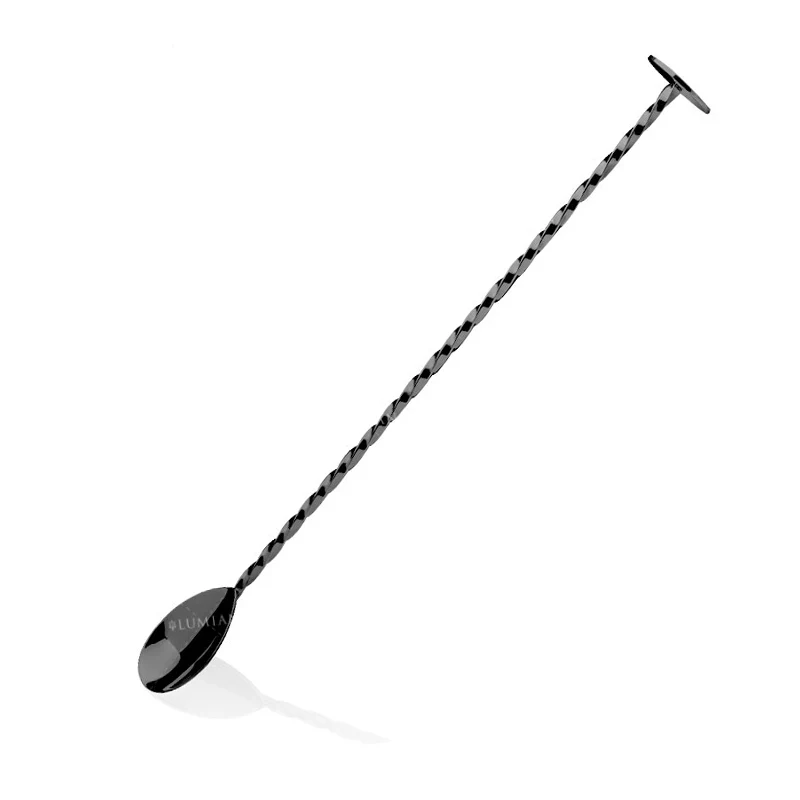 28 cm - Muddler Bar Spoon Cucchiaio Miscelatore In Acciaio Inox