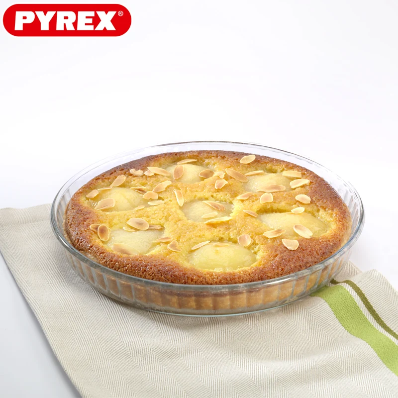 27 cm - Bake & Enjoy Stampo Crostata Rotonda In Vetro Borosilicato