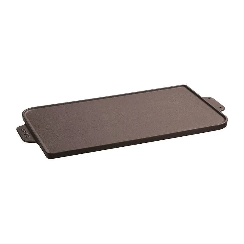 26x47 cm - Bistecchiera Grill Rettangolare In Ghisa Smaltata Reversibile
