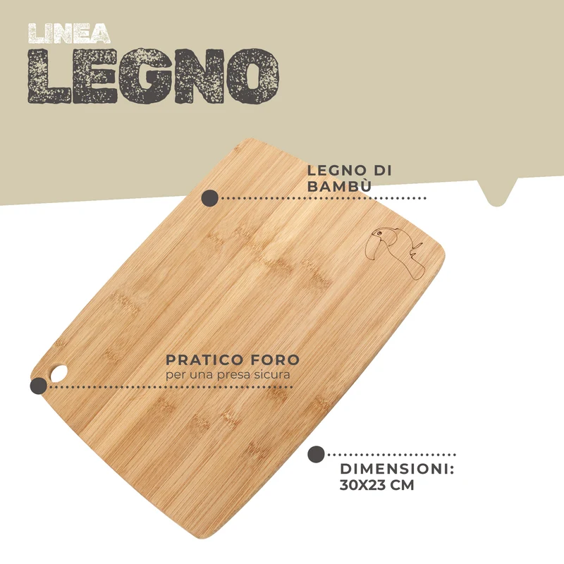 Tagliere in bamboo, 30cm
