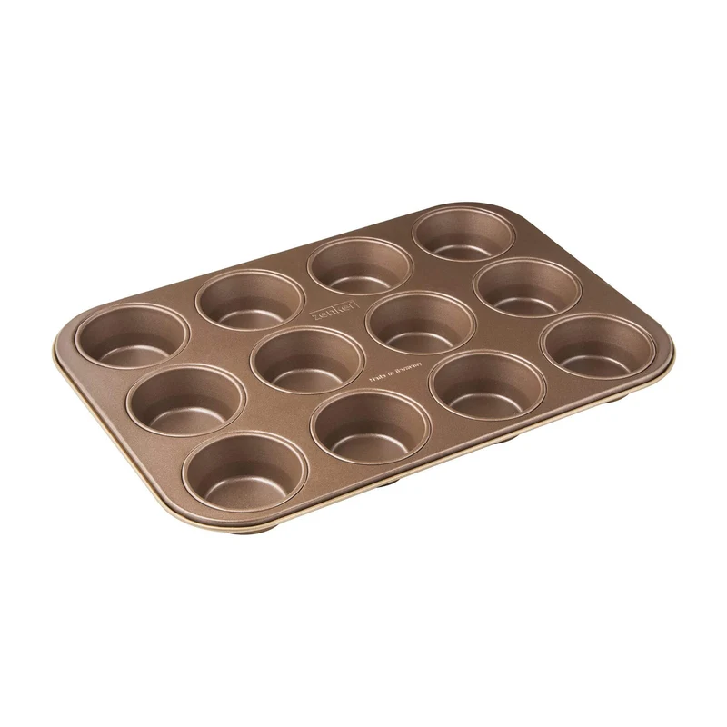 Stampo muffin cupcake 12 impronte Ø7cm, linea Mojave Gold
