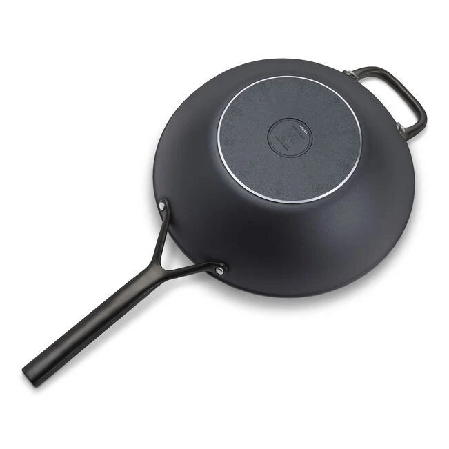 MILANO Wok in Alluminio con Coperchio - 30 cm, CERAFORCE Titanium