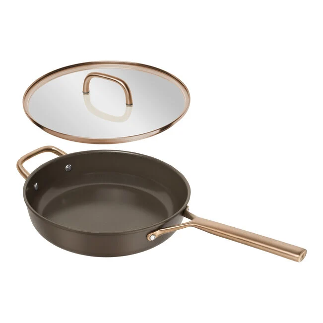 MILANO Tegame in Alluminio con Coperchio - 28 cm, CERAFORCE Titanium