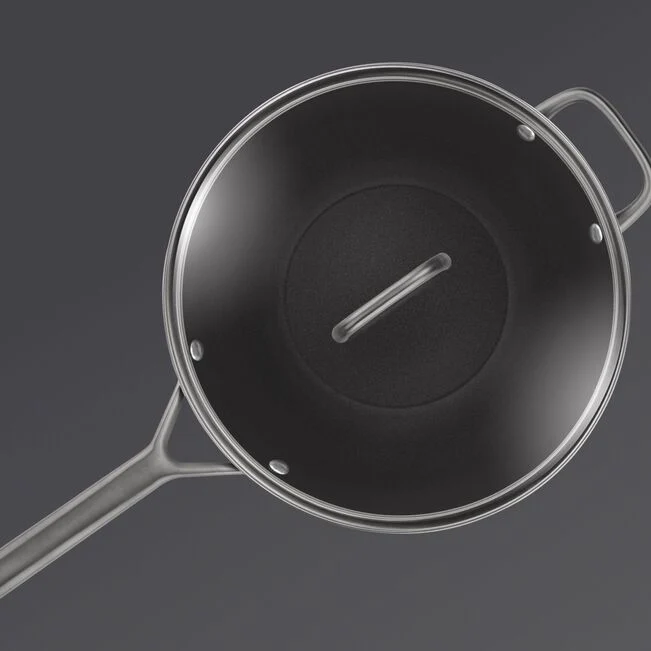 MILANO Tegame in Alluminio con Coperchio - 28 cm, CERAFORCE Titanium