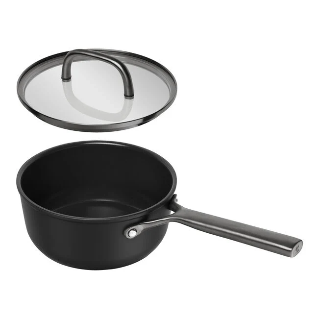 MILANO Casseruola in Alluminio 1 Manico e Coperchio - 18 cm, CERAFORCE Titanium