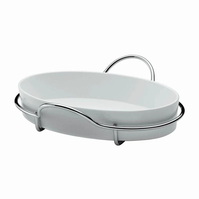 AL DENTE - PIROFILA OVALE GRANDE 40 cm CON SUPPORTO - SERAFINO ZANI