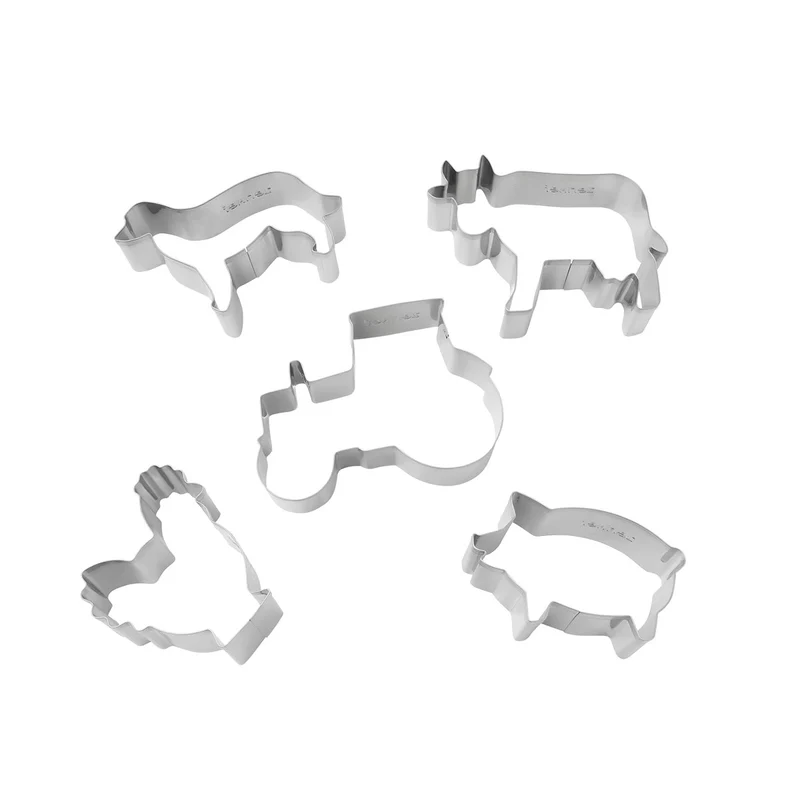 Set 5 tagliabiscotti Fattoria forme assortite
