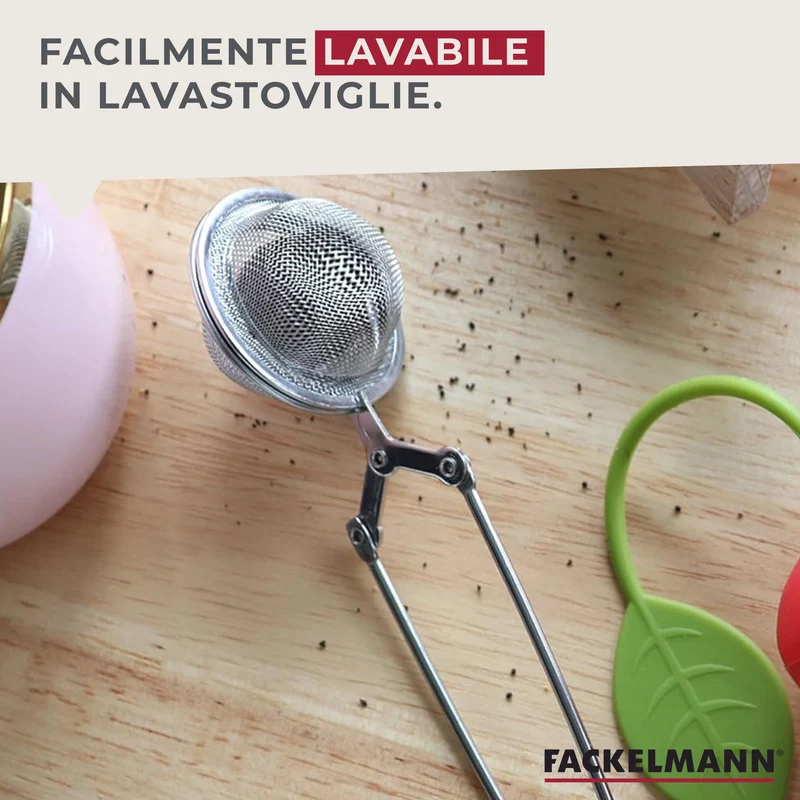 Infusore Ø8cm grande a molla, acciaio inossidabile