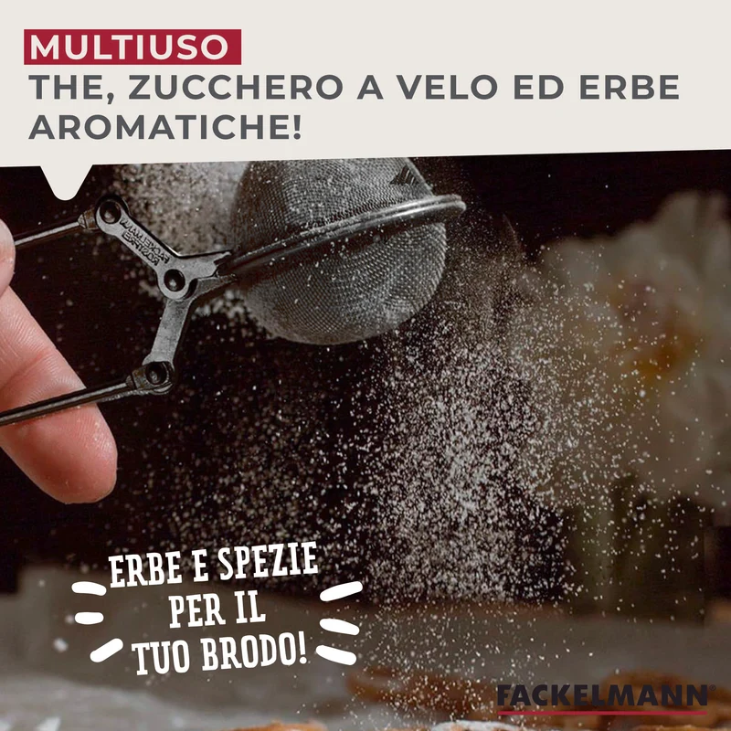 Infusore Ø4cm piccolo a molla, acciaio inossidabile