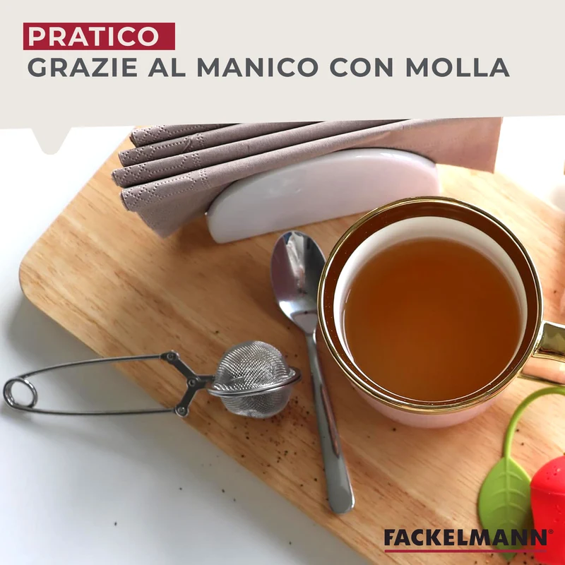 Infusore Ø4cm piccolo a molla, acciaio inossidabile